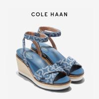 ราคา COLEHAAN รองเท้าผู้หญิง Cloudfeel Espadrille Wedge Sandal 75Mm Denim Jac Quard Blue 4WCSA0007 U3BLXX (18498652771)