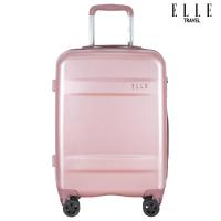 ราคา ELLE Travel Chic Collection กระเป๋าเดินทางไซส์Cabin ถือขึ้นเครื่อง 100 โพลีคาร์เนต PC ล้อหมุน360องศา ช่องเสียบ USB ระบบซิปคู่ความปลอดภัยสูง และซิปซ่อนขยาย (3327534870)