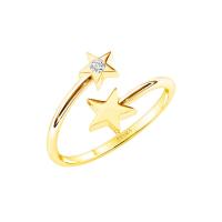 ราคา PRIMA แหวนเพชรตัวเรือน 9K สี Yellow gold Little star collection รหัสสินค้า 991R5327 01 (21485183832)
