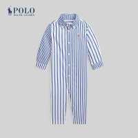 ราคา Polo Ralph Lauren Kids จั๊มสูทเด็กผู้ชาย Striped Cotton Poplin Fun Coverall รุ่น CWPOOPCI3320270 สีฟ้า (21846716062)