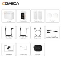 ราคา Comica Vimo C ไมโครโฟนไร้สายลาวาเลียร์พร้อมไม่มีเสียงรบกวนโหมดความปลอดภัยปกไร้สายแบบคู่ไมโครโฟนสำหรับ iPhone แอนดรอยด์ Gopro Dji กล้องแอคชั่นแคมเมราและแล็ปท็อป PC กล้อง DSLR (21920769551)