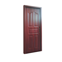 ราคา ประตูเหล็กลายไม้ ซิตี้ CITY พร้อมวงกบ มือจับ บานพับ ครบชุด ขนาด 80X200CM (19111703810)