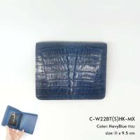 ราคา Prang Crocodile Leather Short Bi fold HK Wallet กระเป๋าสตางค์ สองพับสั้น หนังจระเข้ ทรงHK SB C W22BT S HK MX (13741228495)