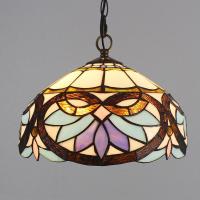 ราคา Vintage Tiffany จี้ไฟเมดิเตอร์เรเนียน Baroque Stained Glass แขวนโคมไฟ Led โคมไฟห้องครัว Home Loft Decor (16510731536)