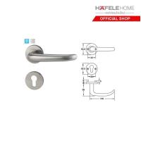 ราคา HAFELE ชุดมือจับก้านโยกประตูสแตนเลสสตีล รุ่นพรีเมี่ยม สำหรับประตูทางเข้า (20068042286)