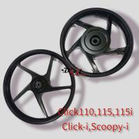 ราคา ล้อแม็กเดิม Click110 Click i Scoopy i Icon ขอบ 14 ไม่มียาง สีดำล้วน หน้าหลัง งานคู่ ราคาโปรโมรชั่น ด่วนน (12571713857)