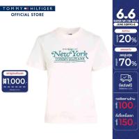ราคา Tommy Jeans เสื้อยืดผู้หญิง รุ่น DW0DW17826 YBH สีขาว ทรง Regular Fit (21429988688)