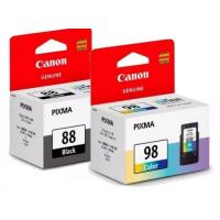 ราคา ตลับหมึก Canon PG 88 หมึกแท้ สีดำ CanonCL 98สี ใช้กับพริ้นเตอร์อิงค์เจ็ท Cannon Pixma E500 E510 E600 E610 (21657357837)