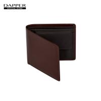 ราคา DAPPER กระเป๋าสตางค์ ใส่เหรียญ Bifold Leather Wallet with Coin Pocket สีน้ำตาล (21916014977)