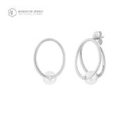 ราคา Maison de Jewels Orbita Earring ต่างหูเงินแท้ ต่างหูทอง ต่างหูมุกแท้ (1790486104)