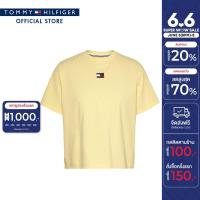 ราคา Tommy Hilfiger เสื้อยืดผู้หญิง รุ่น DW0DW17391 ZHO สีเหลือง ทรง Regular Fit (21724812798)