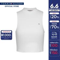 ราคา Tommy Hilfiger เสื้อแขนกุด ผู้หญิง รุ่น DW0DW17985 YBR สีขาว ทรง Cropped Fit (21893409381)