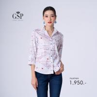 ราคา GSP เสื้อเชิ้ตผู้หญิง ไอเฟล ปารีส แขนสามส่วน สีขาว PAHFWH (21719129679)