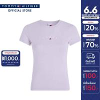 ราคา Online Exclusive Tommy Jeans เสื้อยืดผู้หญิง รุ่น DW0DW18140 W06 สีม่วง ทรง Slim Fit (21430253072)