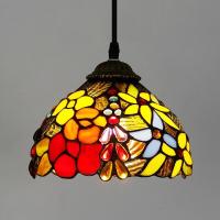 ราคา กระจกสีจี้โคมไฟทิพฟานี่ขนาด8นิ้วโคมไฟดอกกุหลาบลายหางนกฟีนิกซ์โคมไฟแขวนห้องนั่งเล่น (15360569555)