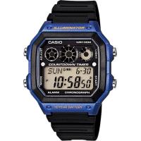 ราคา Casio แบตเตอรี่ 10 ปี กันน้ำ100m นาฬิกาข้อมือผู้ชาย สายเรซิน รุ่น AE 1300WH ของแท้ รับประกัน 1 ปี (305818003)