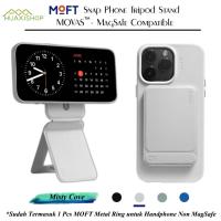 ราคา MOFT Magsafe Phone Tripod Stand Stain Resistant MOVAS Leather Angle Adjustment Strong Magnets Tripod for iPhone 12 13 14 15 (21425974307)