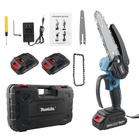 ราคา เลื่อยโซ่ไฟฟ้า 6 นิ้ว MAKITA 199V 3000w เลื่อยโซ่ไร้สาย เลื่อยไฟฟ้าแบต เลื่อยยนต์ เลื่อยโซ่ไฟฟ้าพกพา เลื่อยยนต์ตัดไม้ เลื่อยโซ่ไฟฟ้าแรงม้าสูง เลื่อยไฟฟ้าแบต แถมแบต 2 ก้อน (21749505718)