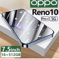 ราคา รับประกัน1ปี 2024 ใหม่100 OPP0 Reno10 Pro 5G 7 5นิ้ว โทรศัพท์มือถือ รองรับ2ซิม Smartphone 4G 5G แรม16GB รอม512GB 32MP 64MP โทรศัพท์ถูกๆ Android12 0 มือถือ Mobile phone มือถือ ส่งฟรี มือถือราคาถูกๆ โท 