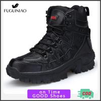 ราคา Fuguiniao รองเท้าบูตบุรุษรองเท้าทหารทรงทหารรองเท้าบูททหารรองเท้าบูตทหารสำหรับผู้ชายรองเท้าบูตคอมแบตรองเท้าบูทยีนส์สไตล์วินเทจรองเท้าบูทผู้ชายรองเท้าบูทหนังรองเท้าลุยป่ารองเท้าบูทยาง (10954503956)