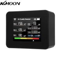 ราคา Kmoon 13 In 1 Tuya WiFi มีเตอร์วัดคุณภาพอากาศอากาศในร่มหน้าจอที่มีคุณภาพตรวจจับ Cot₂ HCHO PM2 5 PM1 0 PM10ความชื้นและอุณหภูมิวันที่เครื่องจับเวลามีเสียงเตือนและนาฬิกาจับเวลาที่มีการเตือนภัย (214996577