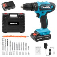 ราคา Makita สว่านไร้สาย สว่านไฟฟ้า ไขควงไฟฟ้า สว่าน เครื่องมือช่าง 288V Li ion อย่างดี 2ก้อน (21907193905)