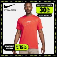 ราคา Nike Mens LBR Big Swoosh Tee Picanted Red (21300682722)
