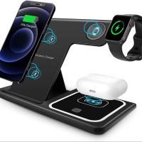 ราคา June 1 2024 3 in 1 Wireless Charger 20W Wireless Charger Station สำหรับ Airpods Pro Apple Watch iPhone 15 Pro max 14 13 12 Samsung Huawei Xiaomi (21997567833)