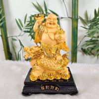 ราคา พระสังกัจจายน์ปางประทานโชคลาภ ค้าขายมั่งคั่ง งานเรซิ่นพ่นทรายทอง พร้อมฐาน มี 3 แบบ สูง 10 นิ้ว (19224292568)