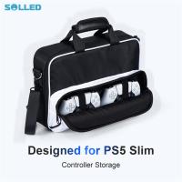ราคา Carrying Bag Professional Safe Storage Cases Dustproof Shockproof Travel Crossbody Bag Compatible For PS5 Slim Gaming Console (21934023832)