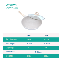ราคา Boreine 28 30 ซม กระทะไม่ติดกระทะ กระทะเคลือบเซรามิค 415 Kuali เตาแม่เหล็กไฟฟ้า สําหรับเตาแม่เหล็กไฟฟ้าส่วนใหญ่ (21779307669)