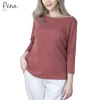 ราคา Pena house เสื้อยืดสีเบสิคคอปาด แขนสามส่วน PSTL001 (21280694928)