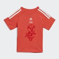 ราคา adidas ไลฟ์สไตล์ เสื้อยืด adidas x Marvel Spider Man เด็ก สีแดง IJ9069 (21749008725)