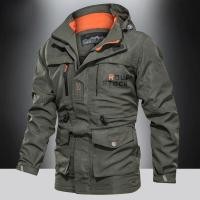 ราคา Kai Si Ke แจ็คเก็ต เสื้อโค้ทชาย เสื้อแขนยาวชาย เสื้อกันหนาวทหาร เสื้อกันหนาว ผู้ชาย เสื้อแจ็คเก็ตผู้ชายเสื้อแจ็คเก็ต แจ็คเก็ตหลายกระเป๋า แจ็คเก็ตกันลม เสื้อยุทธวิธี jackets for men เสื้อกันหนาวเท่ๆ เส
