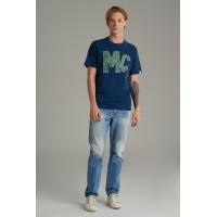 ราคา Mc jeans เสื้อยืดผู้ชาย คอกลม สีน้ำเงิน MTSZB15 (21046307954)