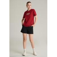 ราคา Mc jeans เสื้อยืดแขนสั้นผู้หญิง คอกลม สีแดง MTTZ736 (21845309802)