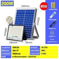 ราคา FITHERO ไฟโซล่าเซลล์ ไฟสปอร์ตไลท์ outdoor led ไฟ Solar Cell โซล่าเซลล์ 12v สีขาว ไฟโซล่าเซลล์ติดผนัง รับประกัน 3 ปี ไฟโซล่าเซลล์ไฟอัจฉริยะไฟไร้สาย 200W (15190863654)