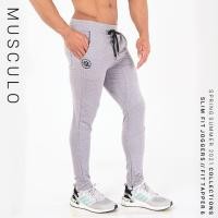 ราคา Musculo slim fit gym pants Tapper 6 กางเกงวอร์ม ทรงสลิมฟิต (396490232)