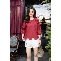 ราคา อก ฟรีไซส์ 44 เสื้อลินินเกรดพรีเมี่ยม เนื้อผ้าขึ้นลาย เนื้อผ้ามีความนุ่ม ผ้าดีมากค่ะ Cutie Minute (16666967083)