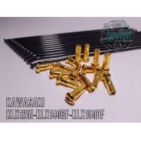 ราคา ซี่ล้อหลังแต่งKLX ใส่ขอบ 17นิ้วดำหมุดทองซี่ล้อหลังKLX125KLX140GKLX150BFD TRACKER (18685499509)