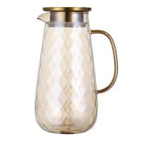 ราคา GoA 54Oz Glass Pitcher with Lid Iced Tea Pitcher Water Jug Hot Cold Water Ice Tea Wine Coffee Milk and Juice Beverage Carafe (21422524401)