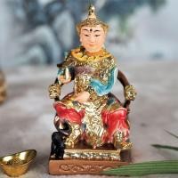 ราคา เทพสามตาหรือเทพเอ้อหลางเสิน ปางนั่งประทับบัลลังก์ พร้อมสัตว์เทพสุนัขข้างกาย เห่าฟ้า งานเรซิ่นเพ้นท์สี รุ่นสูง 4 นิ้ว (17540168268)