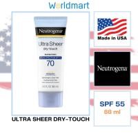 ราคา ครัมกันแดด Neutrogena Ultra Sheer Dry Touch Sunscreen Lotion SPF 70 Face Sunblock (20890555804)