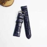 ราคา สายนาฬิกาหนังจระเข้แท้ Genuine leather crocodile งานไทย งานแฮดเมด ไซร์ 22 MM รับประกันสินค้า ไม่แท้ยินดีคืนเงิน แถมตัวสบริงสาย (19526181425)