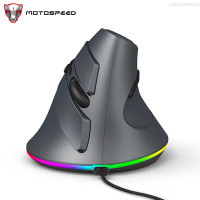 ราคา MOTOSPEED เมาส์สำหรับเล่นเกมส์ไร้สายแนวตั้งเมาส์ตั้งโปรแกรมได้ไร้สาย2 4G ออกแบบตามหลักสรีรศาสตร์การเชื่อมต่อ BT (19999934284)