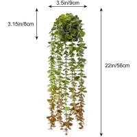 ราคา Polyethylene Plastic Pokok Hiasan Pasu Bunga Artificial Hanging Plants Fake Eucalyptus Vine Mandala Vine in Pot for Wall House Room Patio Office Home Indoor Decor (17642382655)