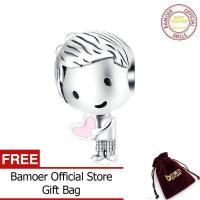 ราคา BAMOER สร้อยข้อมือเงินแท้925สำหรับเด็กชายและเด็กหญิงลูกปัดโลหะเงินแท้925สำหรับเป็นของขวัญวาเลนไทน์ SCC1334 (869760008)