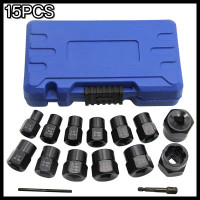 ราคา ชุดถอดน็อตเสีย ถอดน็อตสกรูที่เสียหาย ถอดหัวน็อตเสีย ชุดน้อตถอนเกลียวหัวน็อตเสีย 15 ชิ้น เครื่องมือถอดน็อตหัวหกเหลี่ยม ทุกชนิดที่มีหัวโผล่ออกมา (21947200708)