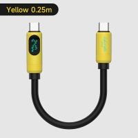ราคา Hagibis สาย USB แบบสั้น C พร้อมจอแสดงผลแอลอีดี0 25M Type C สายที่ชาร์จความเร็วสูง PD 240W 5A สายสำหรับ iPhone ถ่ายโอนชาร์จอย่างเร็วโอนถ่ายข้อมูล15 15 Pro Max iPad MacBook Pro Air Android (21959865531)