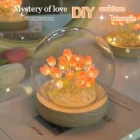 ราคา Loose ทิวลิป DIY โคมไฟ Led โคมไฟของขวัญ ไฟกลางคืน GIFT ดอกไม้อมตะ (18316320660)